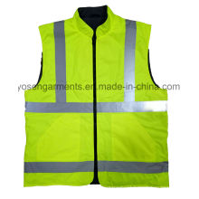 Adult′s Waterproof Padding Padded Reflective Safety Clothing Body Warmer Reversable Vest